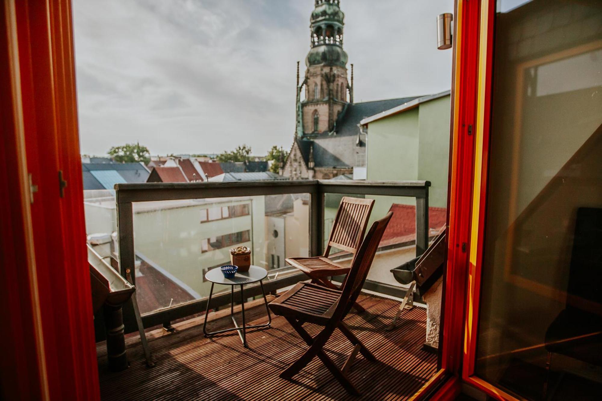 Traumhaftes Apartment Am Dom Mit Grosser Dachterrasse Zwickau Dış mekan fotoğraf