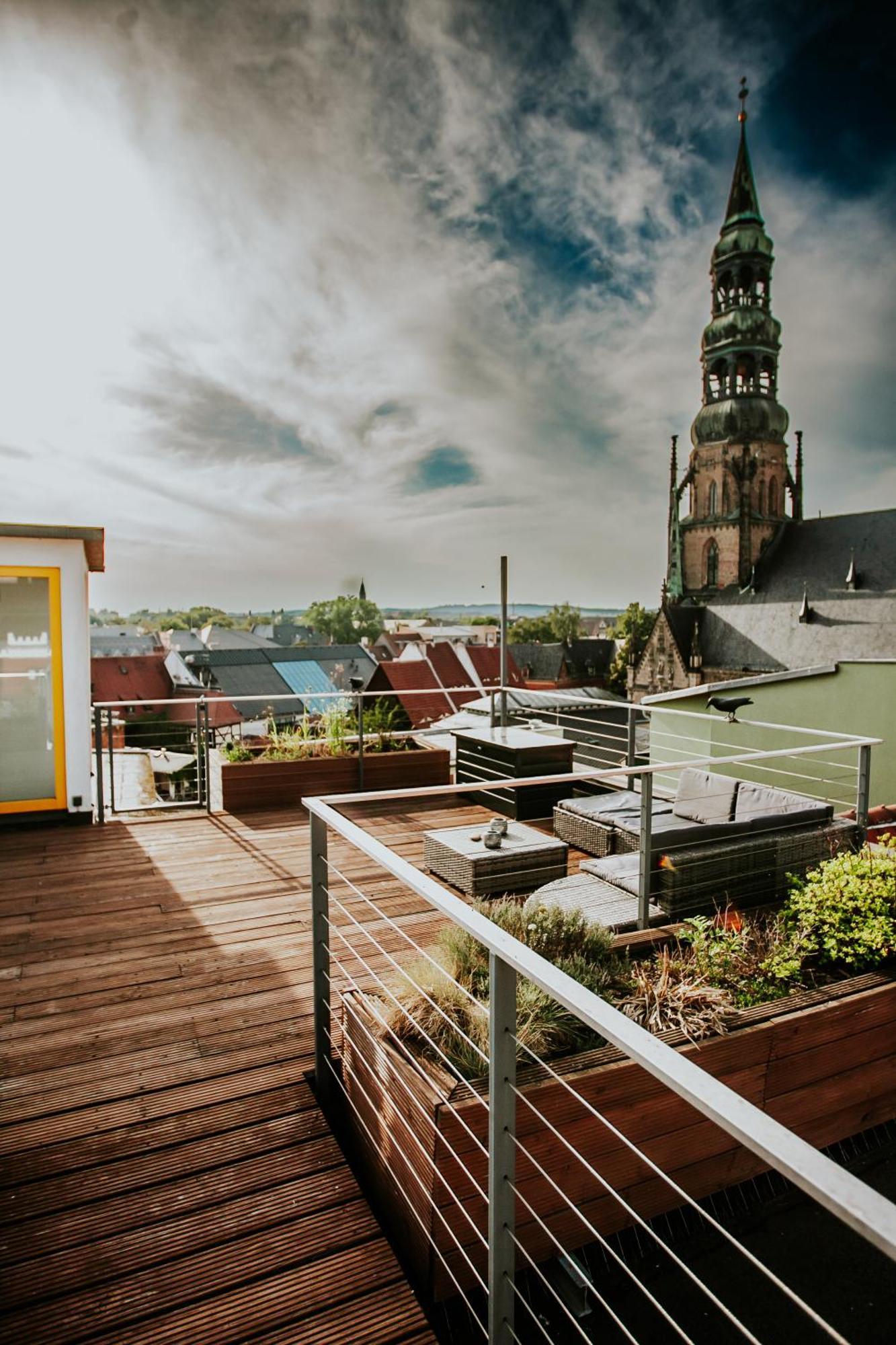Traumhaftes Apartment Am Dom Mit Grosser Dachterrasse Zwickau Dış mekan fotoğraf